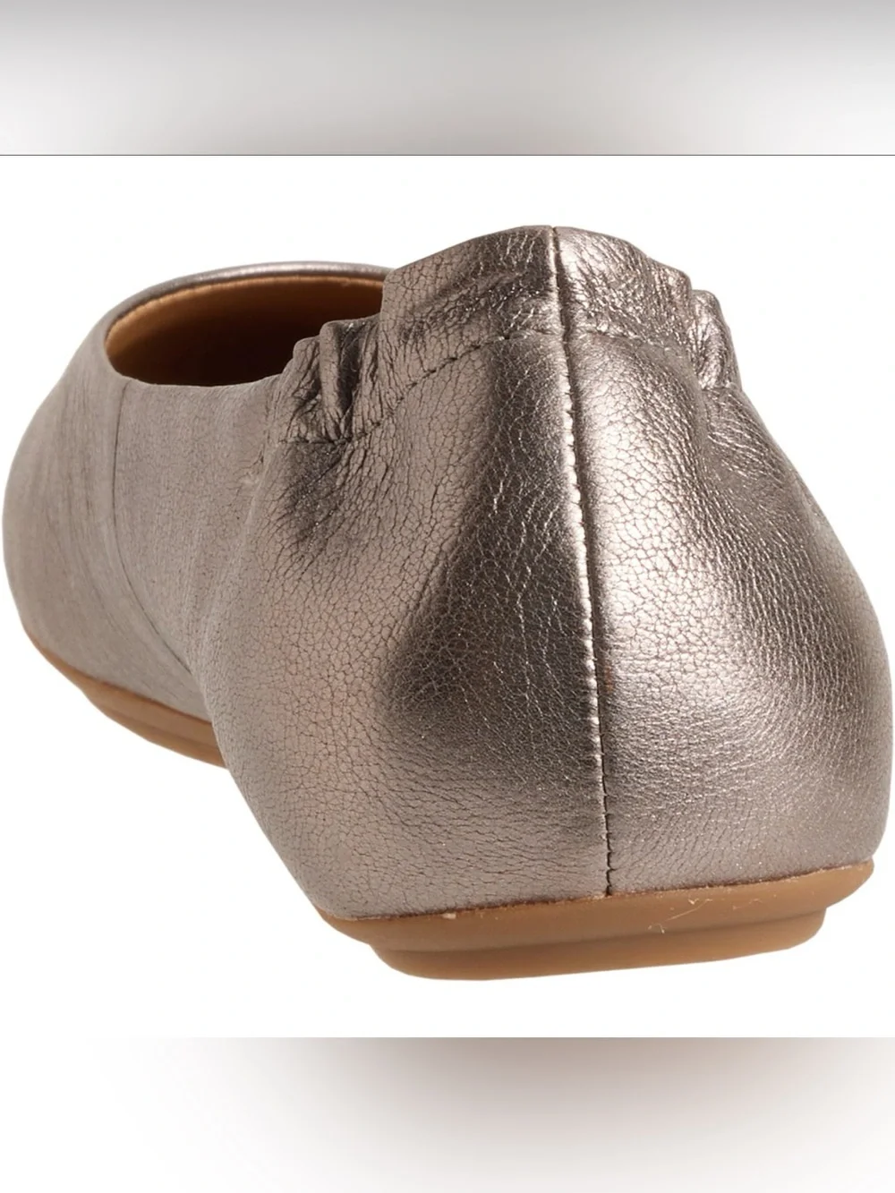 Dansko Mollie Metallic Pewter Taupe Women’s Ballet Flats Leather EU 41 US 10.5